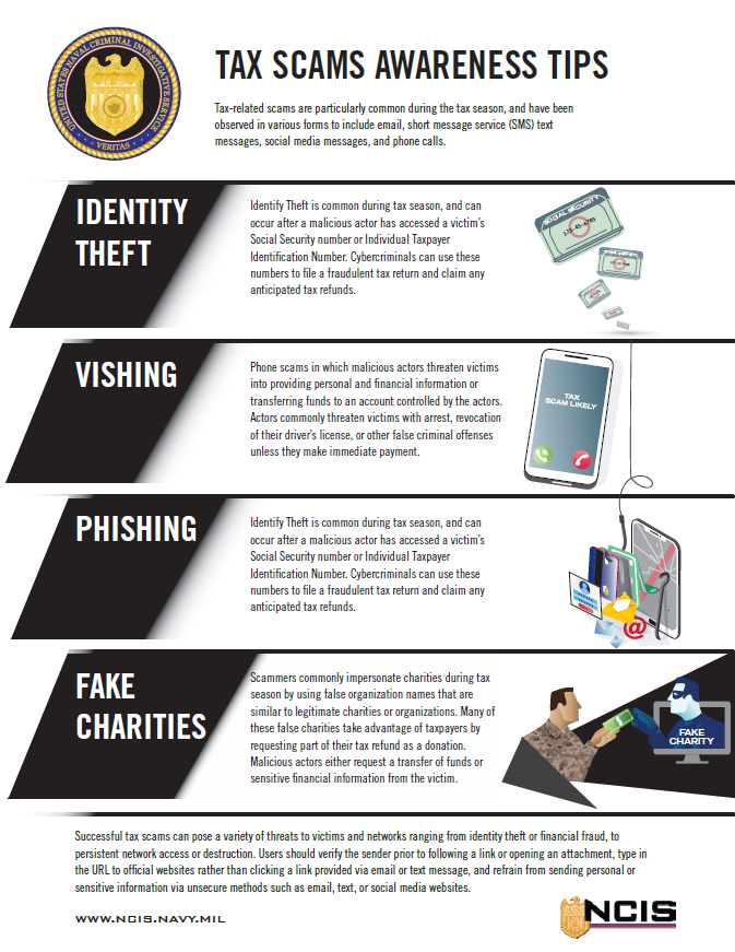 Tax Scam flyer